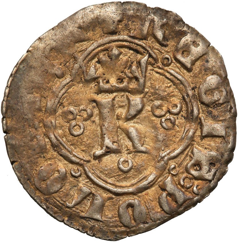 Kazimierz III Wielki 1333-1370, kwartnik ruski RZADKOŚĆ